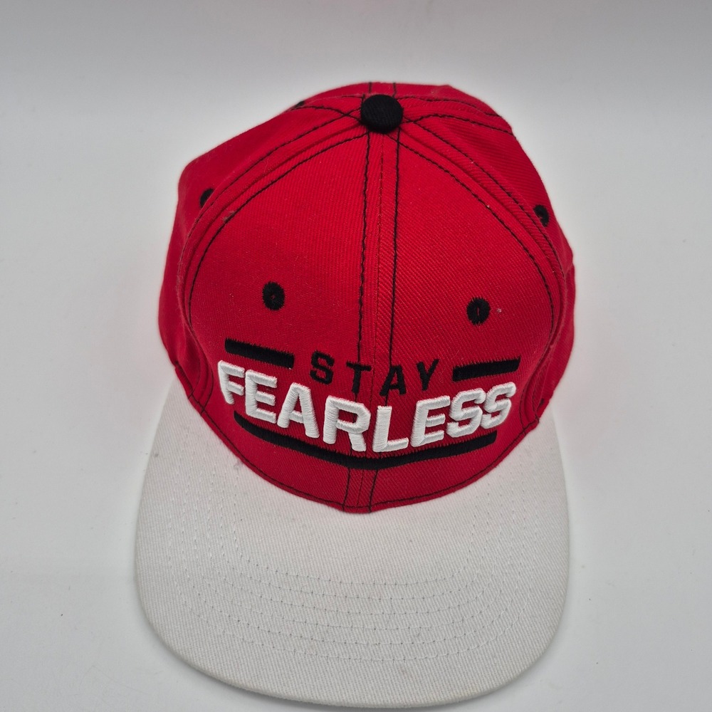 WWE Snapback Hat Mens OSFM Red Stay Fearless Nikki Bella Wrestling
